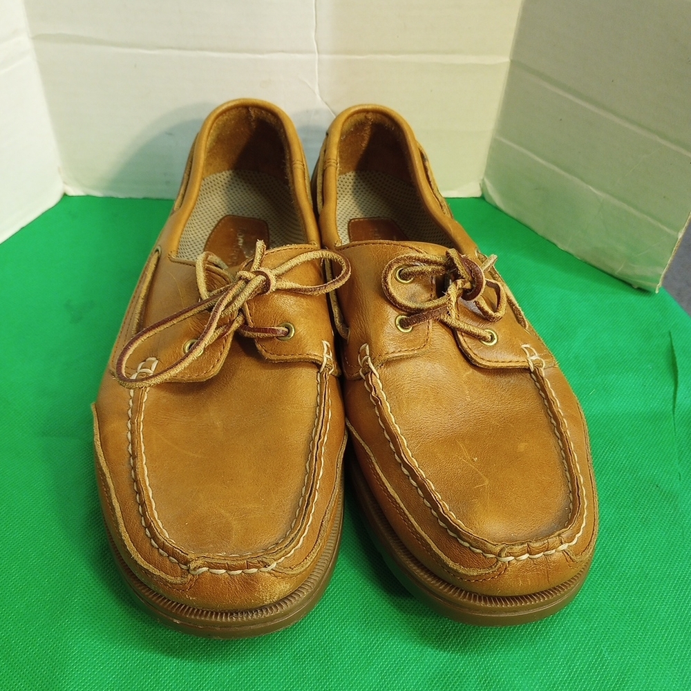 Rockport Men's Brown Leather Boat Shoes Size 10M